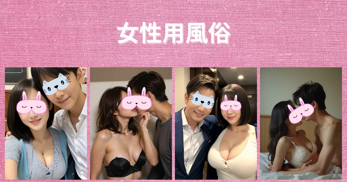 韓国風俗の種類女性用風俗・ホスト｜カップルが寄り添うロマンチックなイメージ